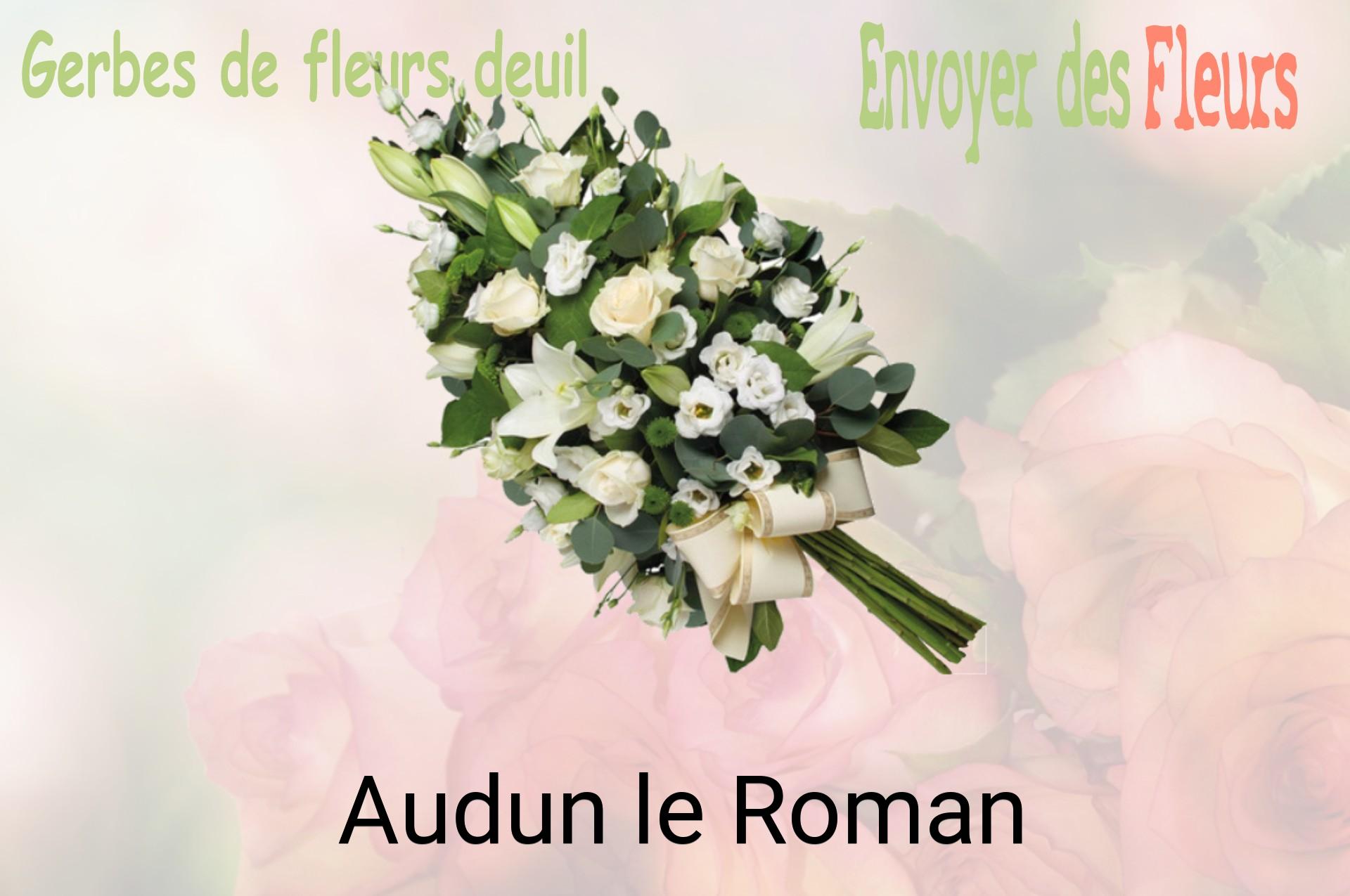 Gerbe de fleurs de deuil livrée à Audun-le-Roman